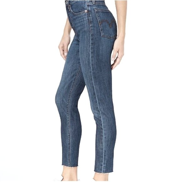 Levi's Denim - Levi’s Wedgie Skinny Jean Raw Hem Button Fly Medium Wash Denim 28